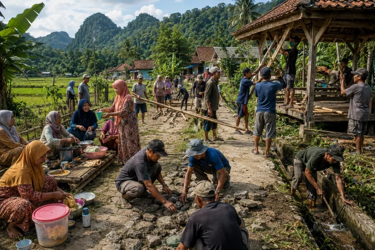 Tradisi Gotong Royong Warga Desa Selasari yang Tetap Hidup